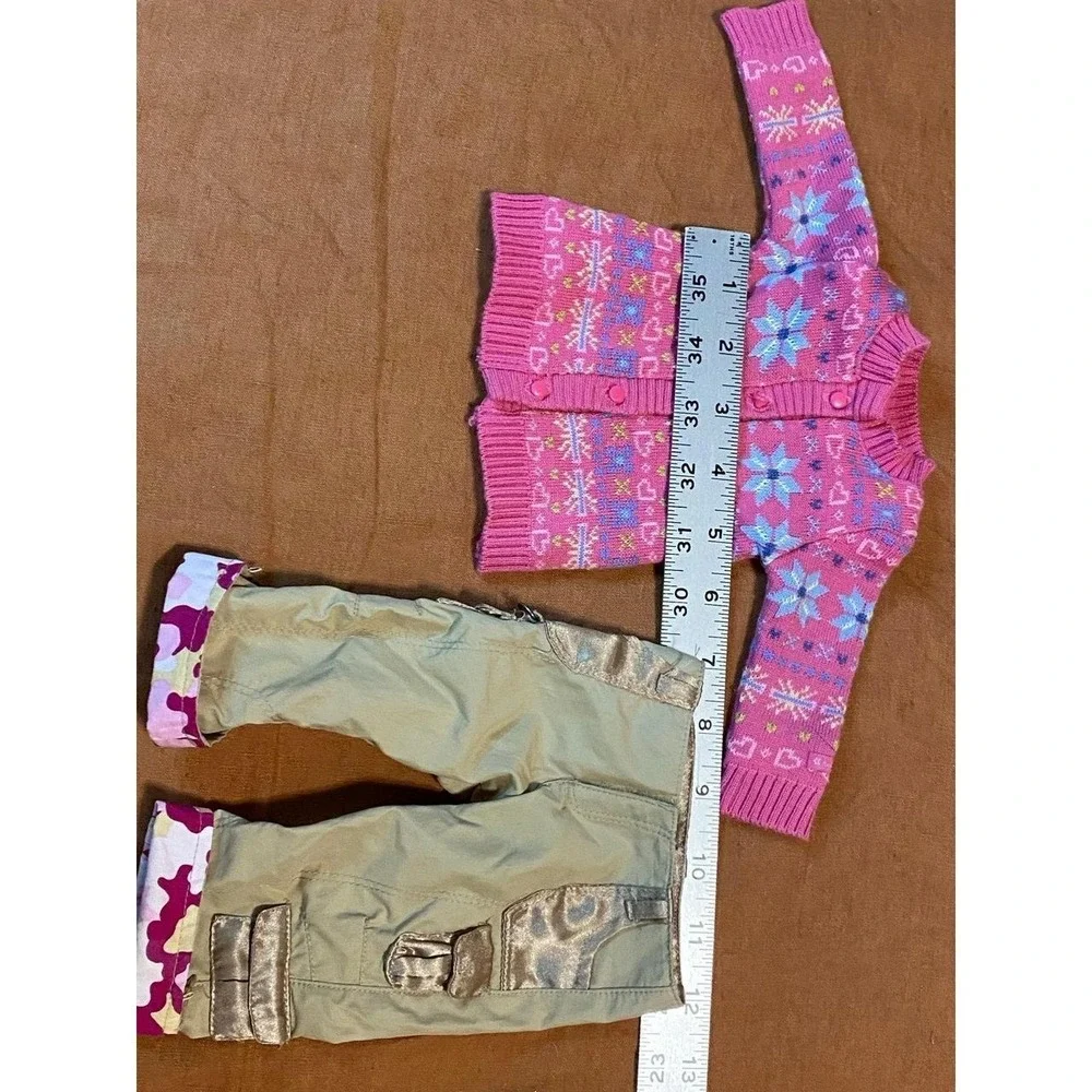 American Girl Doll Clothes Cardigan Isle Sweater Cargo Pants Lot